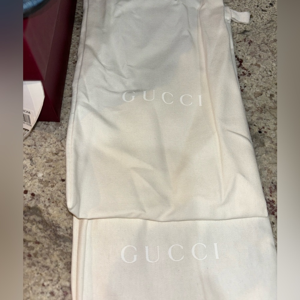 Authentic Gucci Jane Slide Sandal Denim Light Blue New 7 US 37 EU - Picture 11 of 11